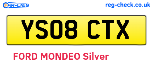 YS08CTX are the vehicle registration plates.
