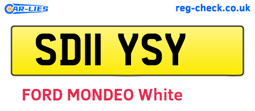 SD11YSY are the vehicle registration plates.