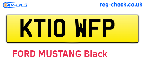 KT10WFP are the vehicle registration plates.