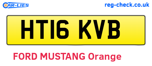 HT16KVB are the vehicle registration plates.