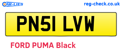 PN51LVW are the vehicle registration plates.