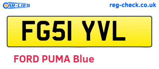 FG51YVL are the vehicle registration plates.