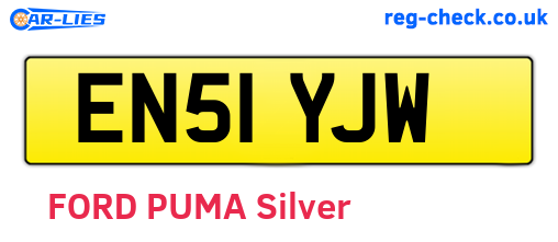 EN51YJW are the vehicle registration plates.