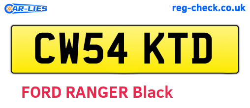 CW54KTD are the vehicle registration plates.