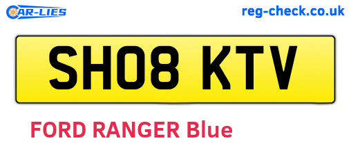 SH08KTV are the vehicle registration plates.
