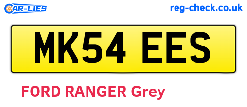 MK54EES are the vehicle registration plates.