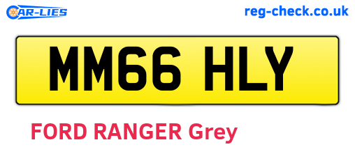 MM66HLY are the vehicle registration plates.
