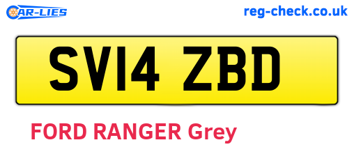 SV14ZBD are the vehicle registration plates.
