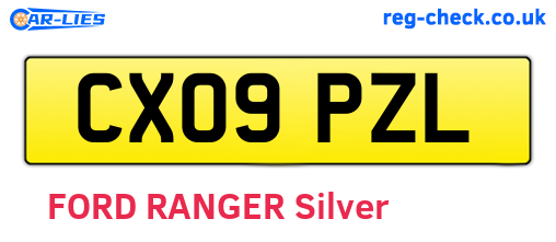 CX09PZL are the vehicle registration plates.