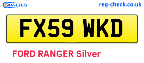FX59WKD are the vehicle registration plates.