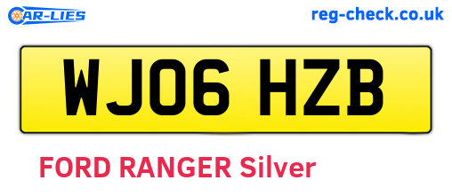 WJ06HZB are the vehicle registration plates.