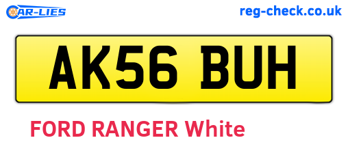 AK56BUH are the vehicle registration plates.