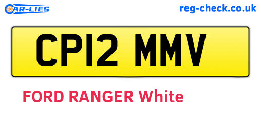 CP12MMV are the vehicle registration plates.