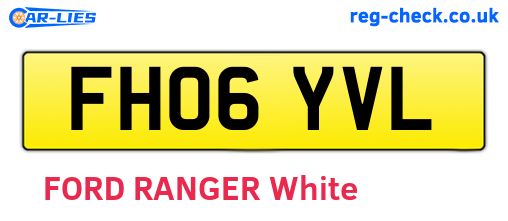 FH06YVL are the vehicle registration plates.