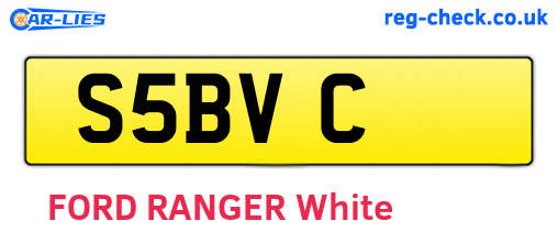 S5BVC are the vehicle registration plates.