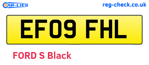 EF09FHL are the vehicle registration plates.