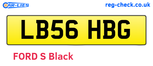 LB56HBG are the vehicle registration plates.
