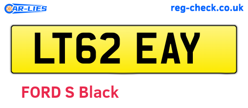LT62EAY are the vehicle registration plates.