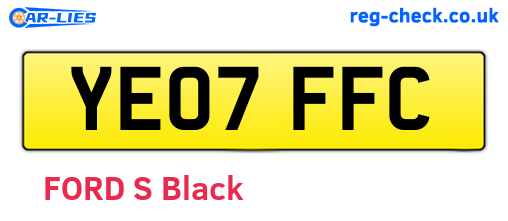 YE07FFC are the vehicle registration plates.