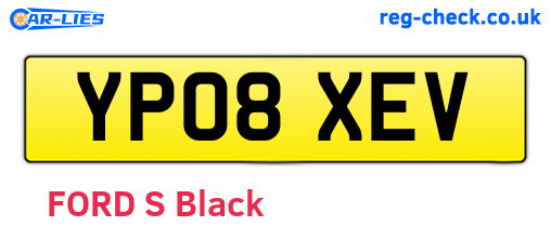 YP08XEV are the vehicle registration plates.