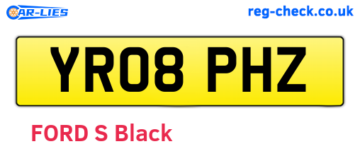 YR08PHZ are the vehicle registration plates.