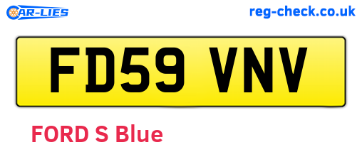 FD59VNV are the vehicle registration plates.