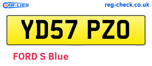 YD57PZO are the vehicle registration plates.