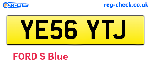 YE56YTJ are the vehicle registration plates.