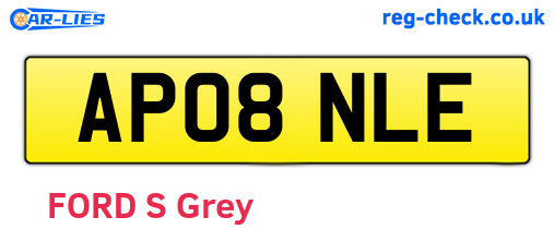 AP08NLE are the vehicle registration plates.