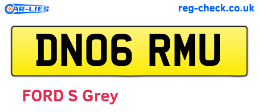 DN06RMU are the vehicle registration plates.