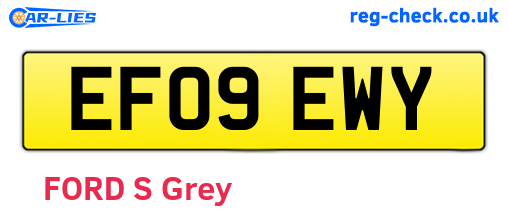 EF09EWY are the vehicle registration plates.