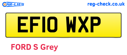 EF10WXP are the vehicle registration plates.