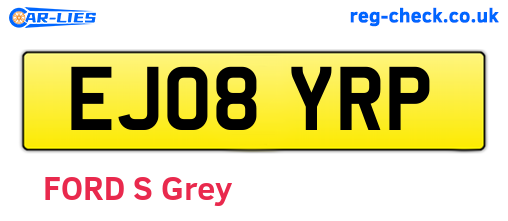EJ08YRP are the vehicle registration plates.