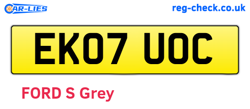 EK07UOC are the vehicle registration plates.