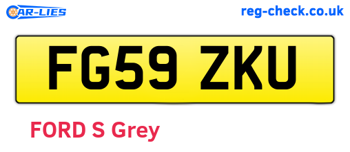 FG59ZKU are the vehicle registration plates.