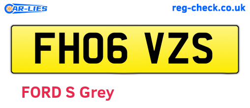 FH06VZS are the vehicle registration plates.