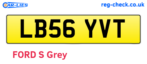 LB56YVT are the vehicle registration plates.