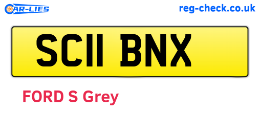 SC11BNX are the vehicle registration plates.