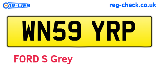 WN59YRP are the vehicle registration plates.
