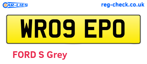WR09EPO are the vehicle registration plates.