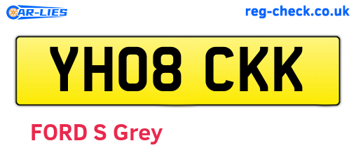 YH08CKK are the vehicle registration plates.