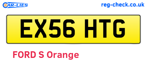 EX56HTG are the vehicle registration plates.
