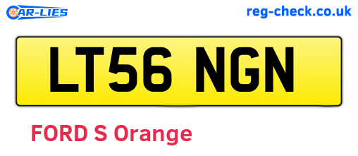 LT56NGN are the vehicle registration plates.