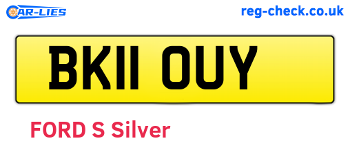 BK11OUY are the vehicle registration plates.