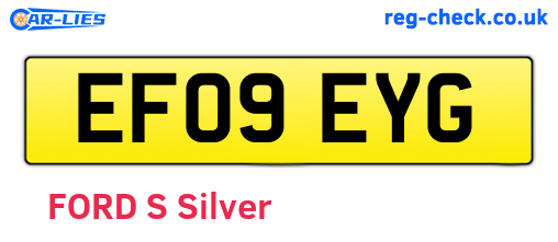 EF09EYG are the vehicle registration plates.