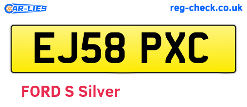 EJ58PXC are the vehicle registration plates.
