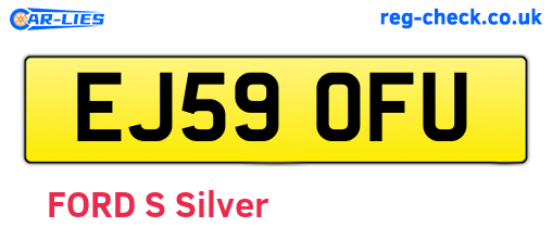 EJ59OFU are the vehicle registration plates.
