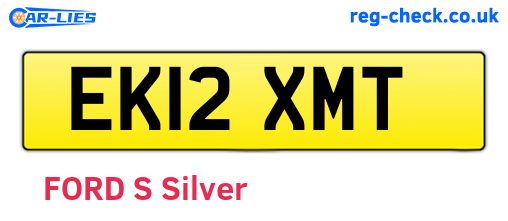 EK12XMT are the vehicle registration plates.