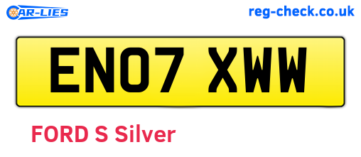 EN07XWW are the vehicle registration plates.