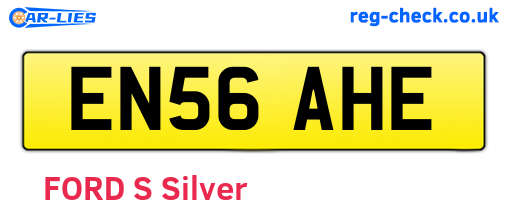 EN56AHE are the vehicle registration plates.
